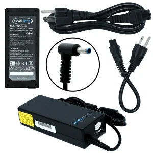 Cargador de laptop para hp 65W 19.5V/3.33A Punta Azul Marca OvalTech OTAC-E74-65W