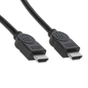 Cable Manhattan DisplayPort M-M Blindado 1m Color Negro