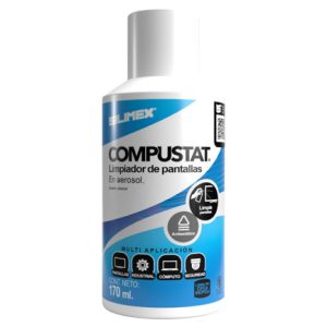LIMPIADOR ANTIESTATICO PARA PANTALLAS EN AEROSOL SILIMEX COMPUSTAT 170ML