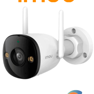 IMOU Bullet 2E 3Mp (IPC-K3DN-3H0WF) - Cámara IP Bullet WiFi de 3MP cuenta con micrófono integrado, 102° de visión, H.265, lente de 2.8mm, detección de humanos, IR 30m, IP67 y ranura MicroSD.