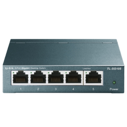 Switch para escritorio Tp-link de 5 puertos Gigabit TL-SG105