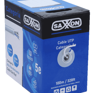 Cable UTP Cat5e 100% Cobre/ 1 Metro/ Color Gris/ Uso Interior/ 4 Pares/ Soporta Pruebas de Rendimiento/ Ideal para Cableado de Redes y Video