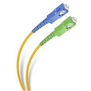 Cable de Fibra Óptica Steren SC APC/UPC de 2m para Conexión de Modem