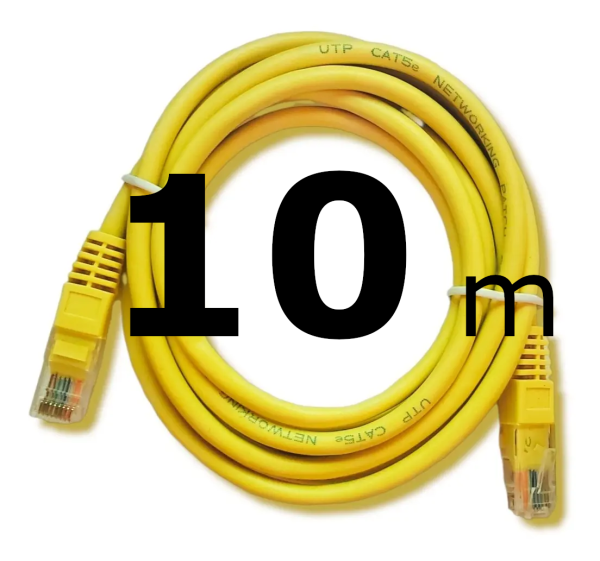 10 metros de cable de red cat 5e Ponchado cca