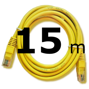 15 metros de cable de red cat 5e Ponchado cca