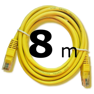 8 metros de cable de red cat 5e Ponchado cca
