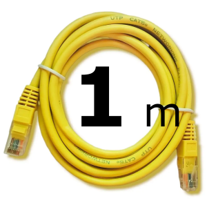 1 metro de cable de red cat 5e Ponchado cca