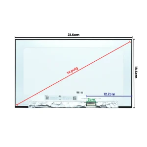 LCD140-001 Pantalla LCD 14.0 FHD (1920x1080) IPS FOLD Conector Derecho 30P Glossy (Sin Brackets)