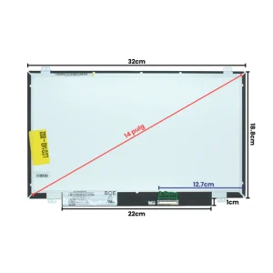 LCD140-002 Pantalla LCD 14.0 LED WXGA (1366X768) HD Slim Conector Derecho 40P Glossy