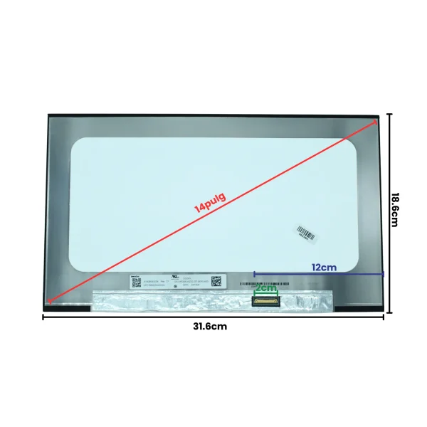 LCD156-005 LCD 15.6 LED HD (1366x768) Conector Derecho 30P (Sin Brackets)
