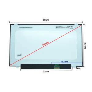 LCD140-015 Pantalla LCD 14.0 LED WXGA (1366X768) Slim Conector Inferior Derecho 30P Glossy (320mm)